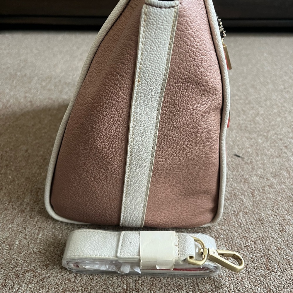 Calvin Klein Tan and Cream Satchel with Structured Design - Picture 9 of 16